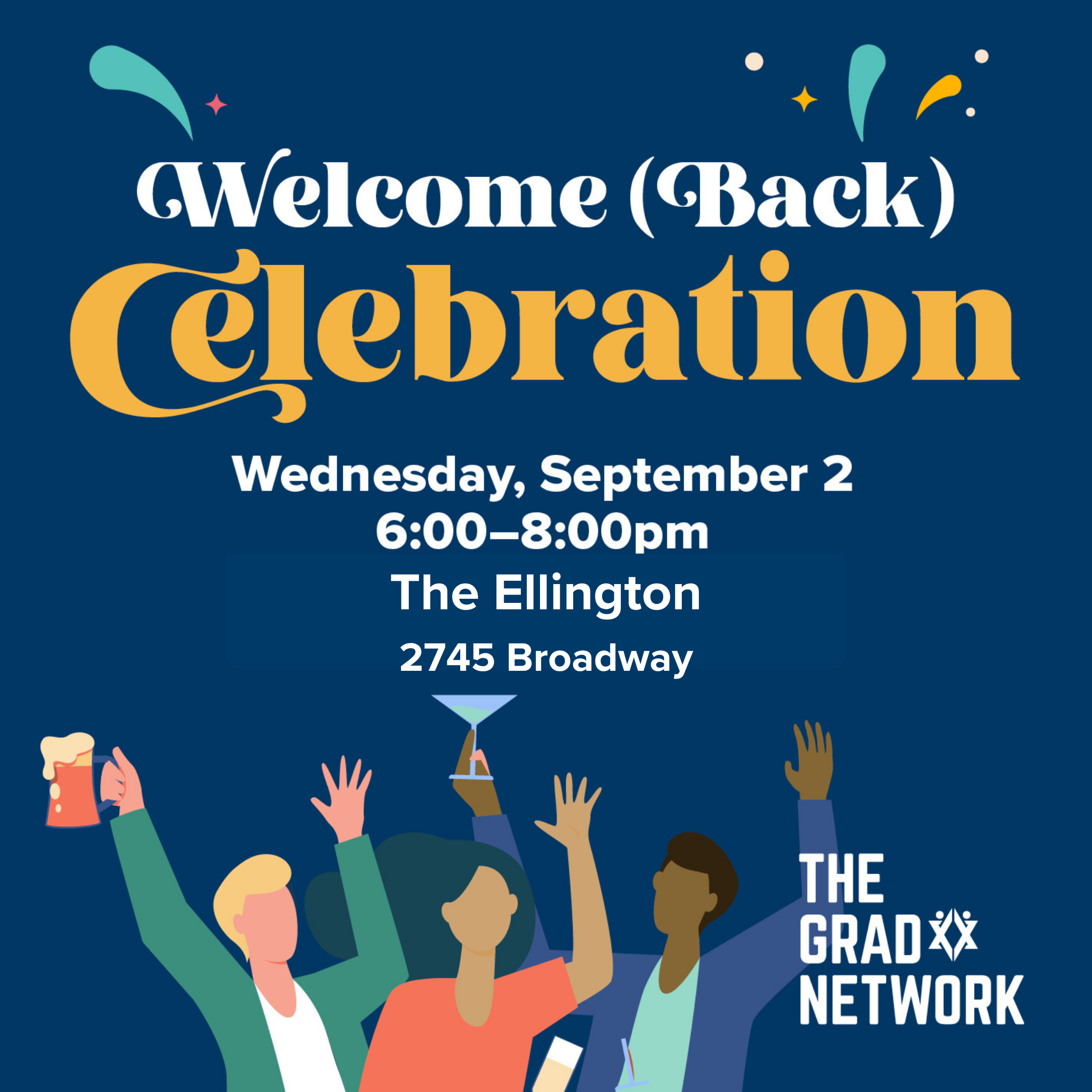 Welcome (Back) Celebration | 6-8 p.m. September 2 - logo
